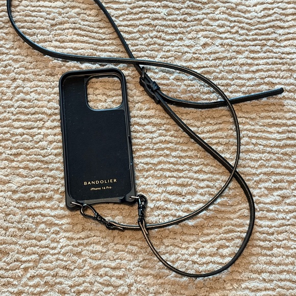 Bandolier Black Case with Strap for iPhone 16 Pro - Picture 1 of 3